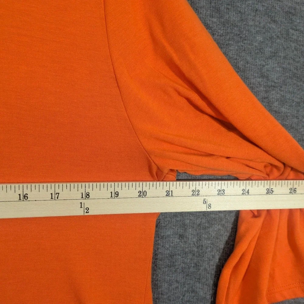 A Walk In the Park Womens Open Cardigan Kimono Orange Abstract Butterfly Size 2X